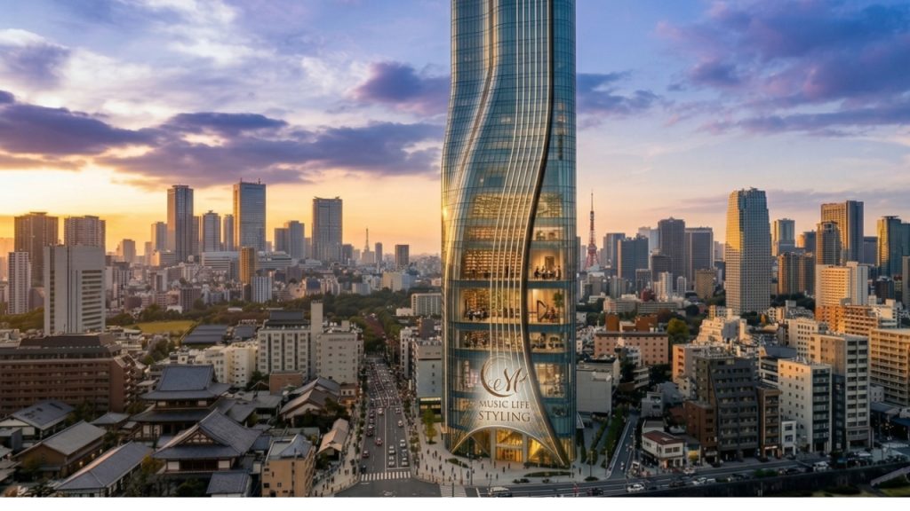 自分らしい人生をデザインするための上昇と再生のシンボル『Music Life Styling Tower